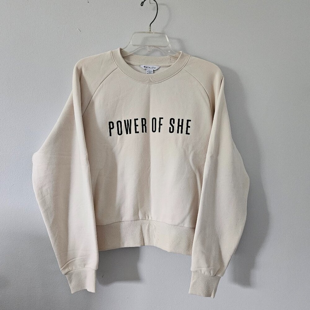 Athleta - Logo Fleece Crew Sweatshirt